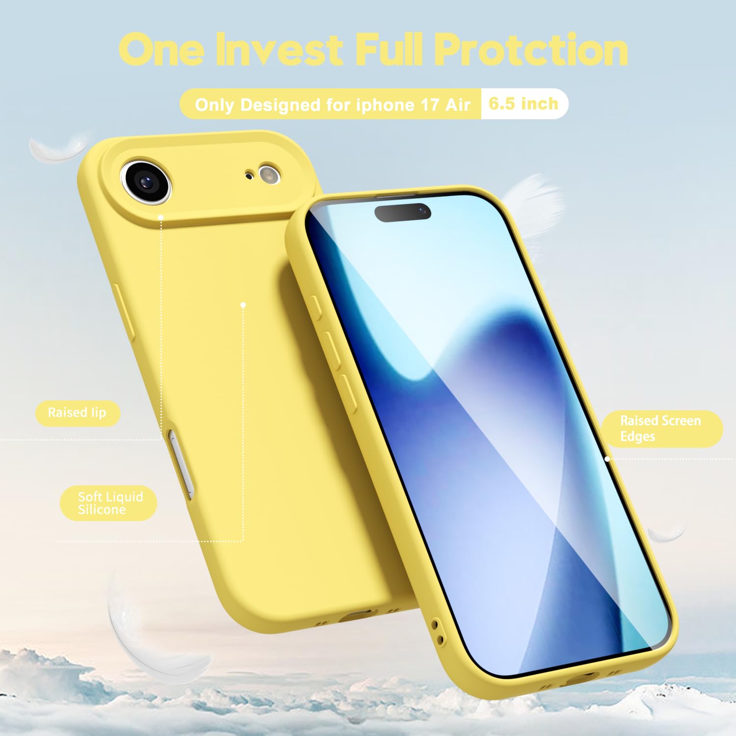 oakxco for iPhone 16 Pro Max Case Liquid Silicone, Soft Rubber Gel Elegant Aesthetic Basic Simple Cover, Cute Thin Slim TPU Matte Solid Color Plain Smooth Case for Women Girl, Light Pink — view 1716