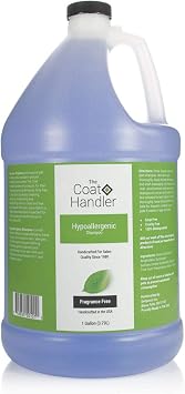 The Coat Handler Hypoallergenic Dog Shampoo, 1 Gallon - All Natural Ingredients, for Pets with Sensitive Skin, Hypoallergenic, 5 to 1 Concentration, Non-Scented