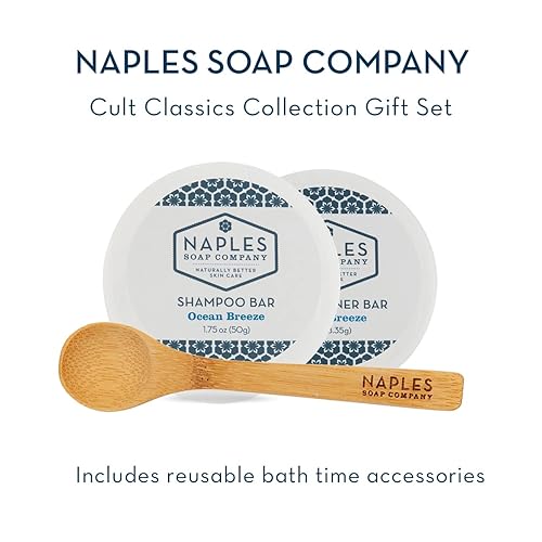 Miniatura 8 de Naples Soap Company Cult Classics Collection Set de regalo  Jabón de sal marina, mantequilla corporal, exfoliante de sal marina, barras de champú y