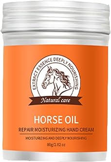 Horse Oil Cream for Dry Rough Hands,Horse Oil Feet Cream Preventing Your Skin From Peeling and Cracking,Making Your Hand/Foot Smooth and Soft,Moisturizing and Nourishing Your Hands/Feet