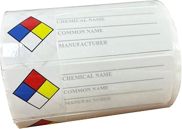 Common Chemical Identifier Stickers 1