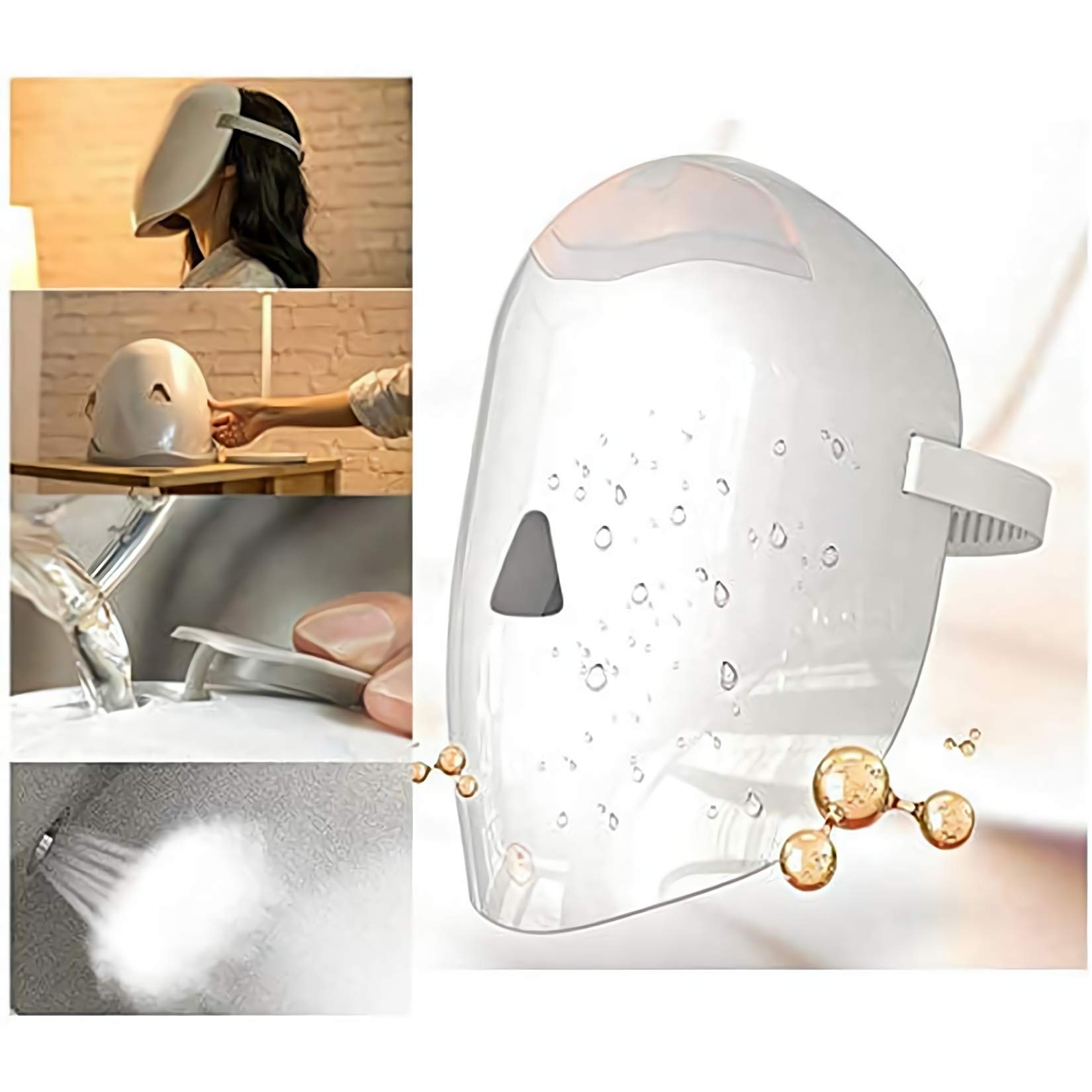 Maska parowa do twarzy z regulacją temperatury - Nano Ionic Steam Mask Sauna SPA Face Nawilżacz Atomizer do oczyszczania porów/nawilżania i odmładzania skóry twarzy