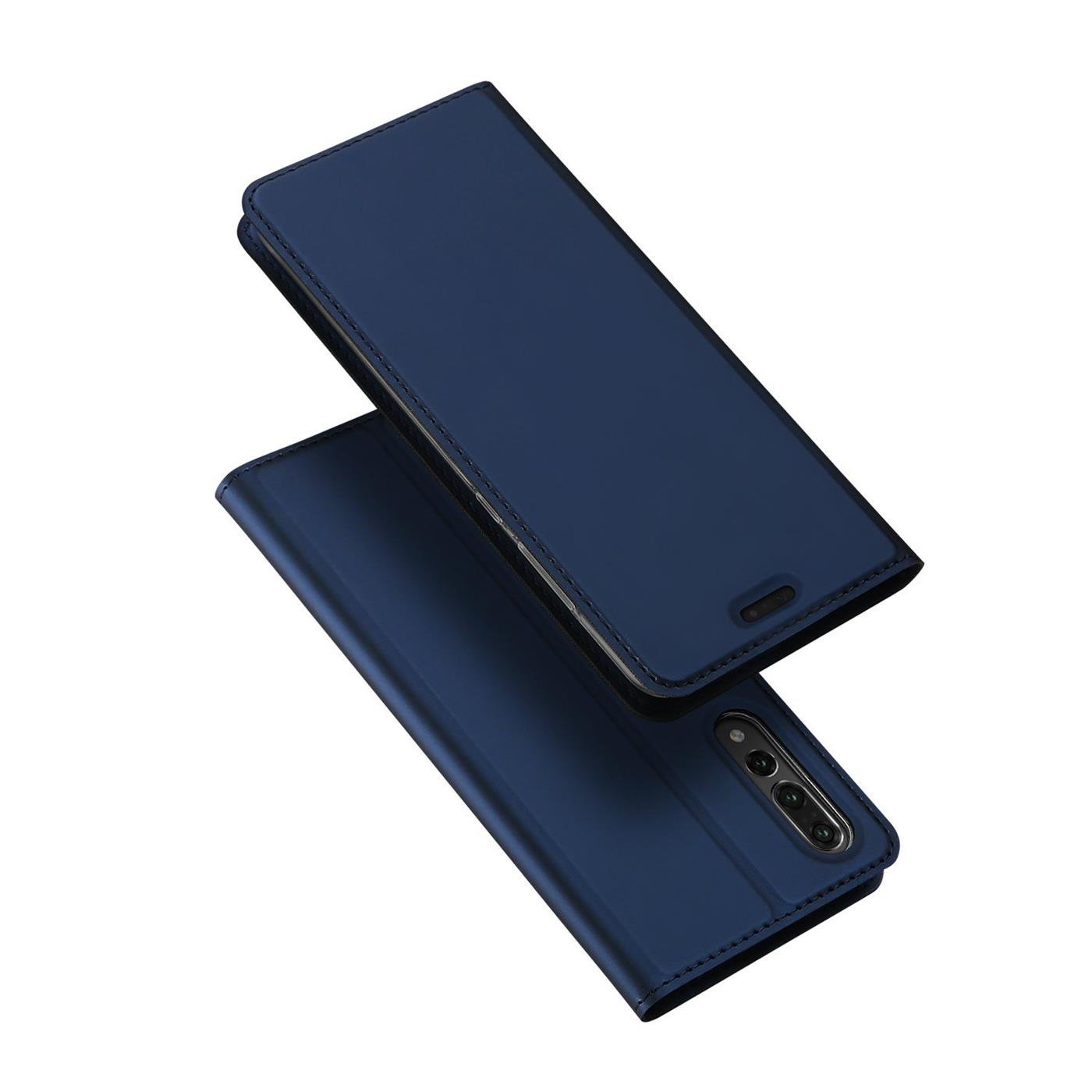 Verco Case compatible with Huawei P20 Pro, Flip Wallet Cover with Magnetic Closure for Huawei P20 Pro Phone Case - blue - Image 2