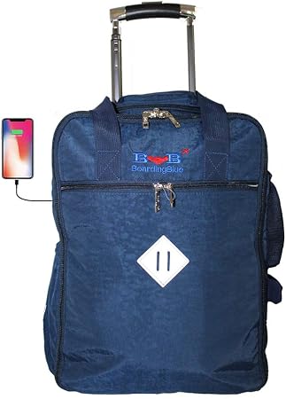 Amazon.com: Bolsa de viaje para aerolíneas de espíritu Frontier Jetblue AA  (azul marino) de 17 pulgadas : Ropa, Zapatos y Joyería