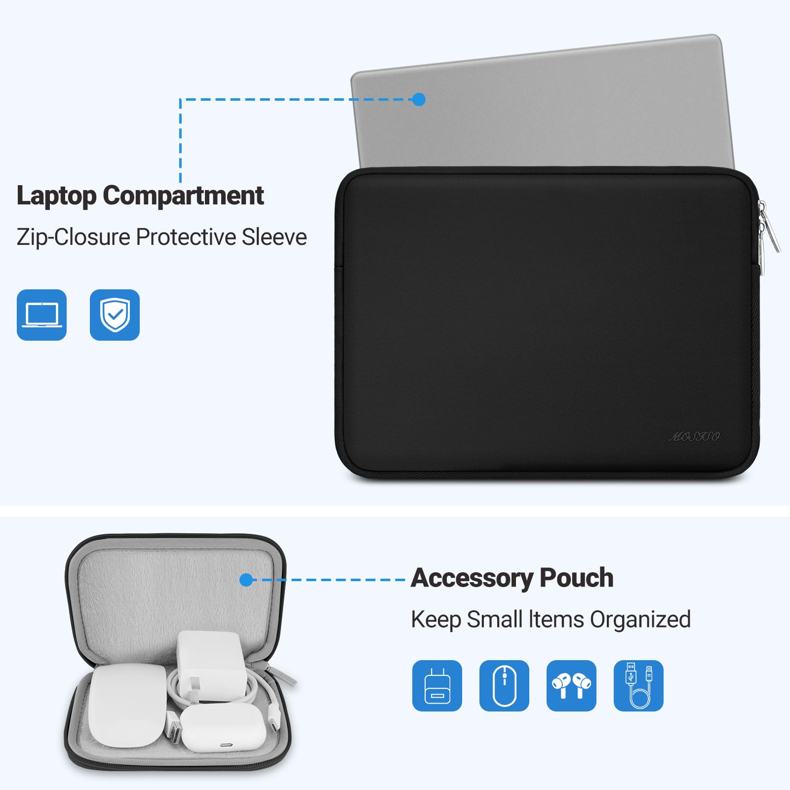 Amazon.com: MOSISO Laptop Case 12.3 inch, 11.6-12.3 inch Laptop