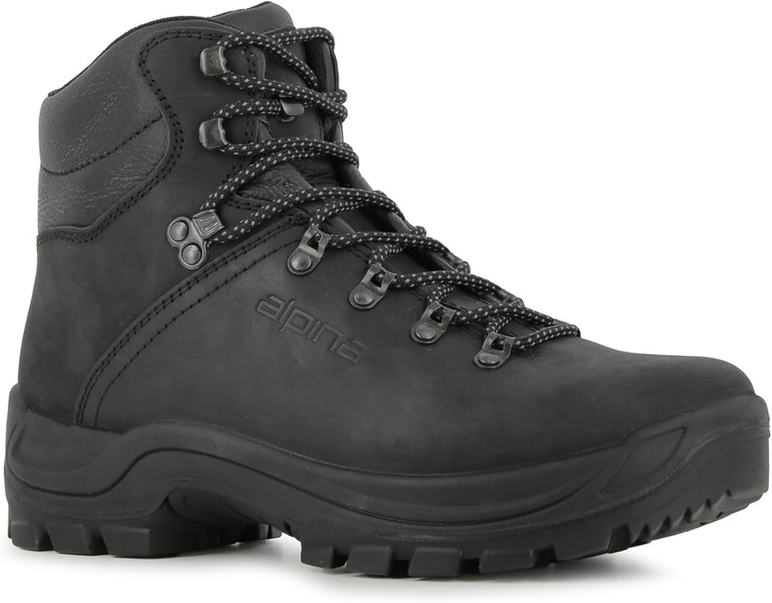 Alpina TUNDRA Men's Waterproof Hiking Boots | Lightweight All-Terrain Outdoor Shoes | Breathable Alpitex Membrane | Premium European Craftsmanship | 8'' Full Leather | Injected Sole| Slip-Resistant Grip