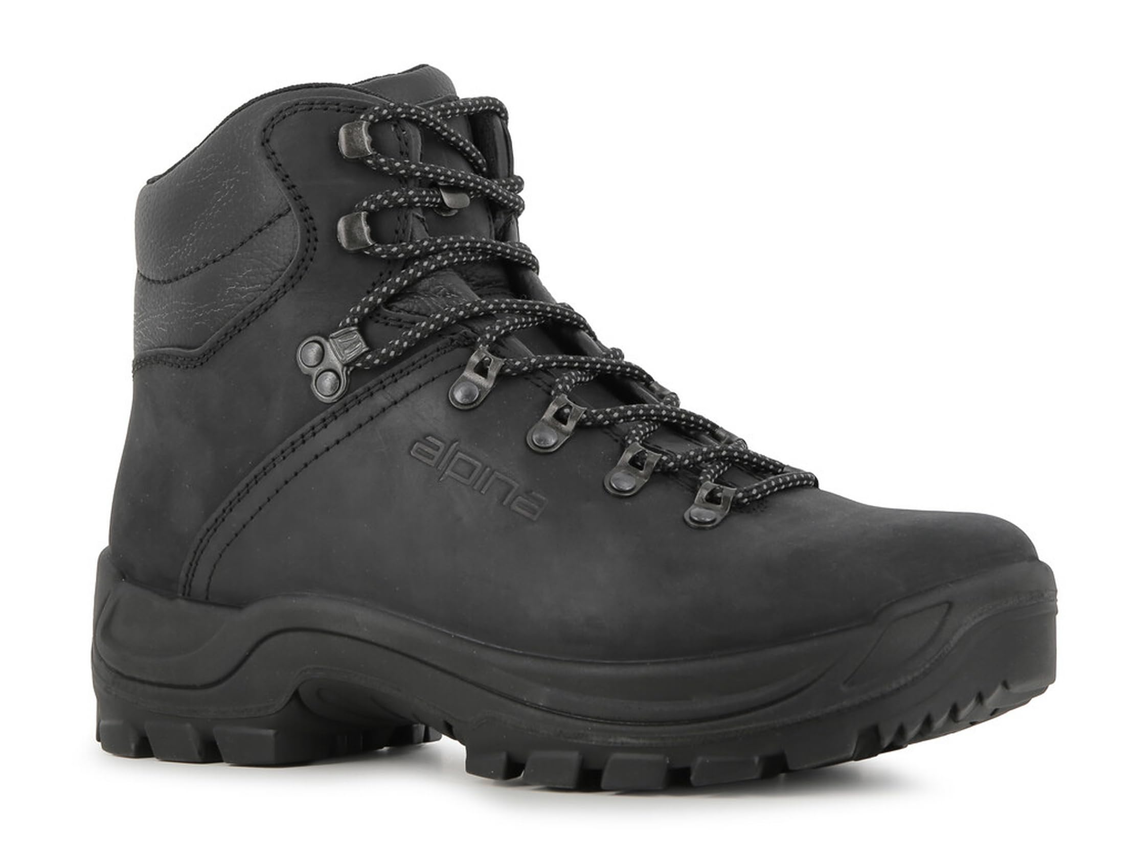 Alpina Tundra Męskie Buty Trekkingowe | Wodoodporne Buty Górskie z Skórzaną Cholewką i Mocną Podeszwą