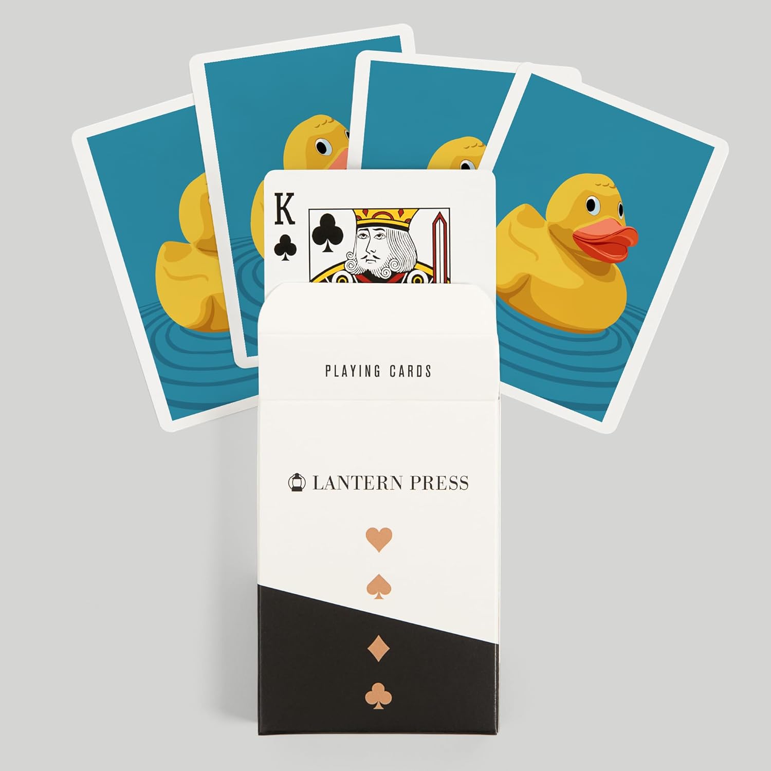 Rubber Duck, Letterpress, 52 Playing Cards for Adults, Poker Size Card Deck