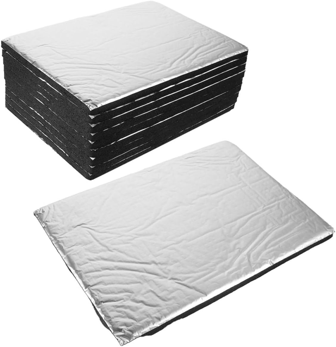 Alipis 50pcs Engine Insulation Pad Sound Deadening Aluminum Foil Insulation Pad Van