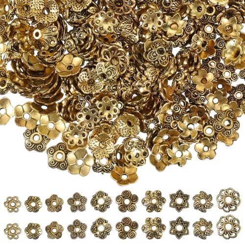 360 Pcs Bead Caps for Jewelry Making Bead Cap Findings