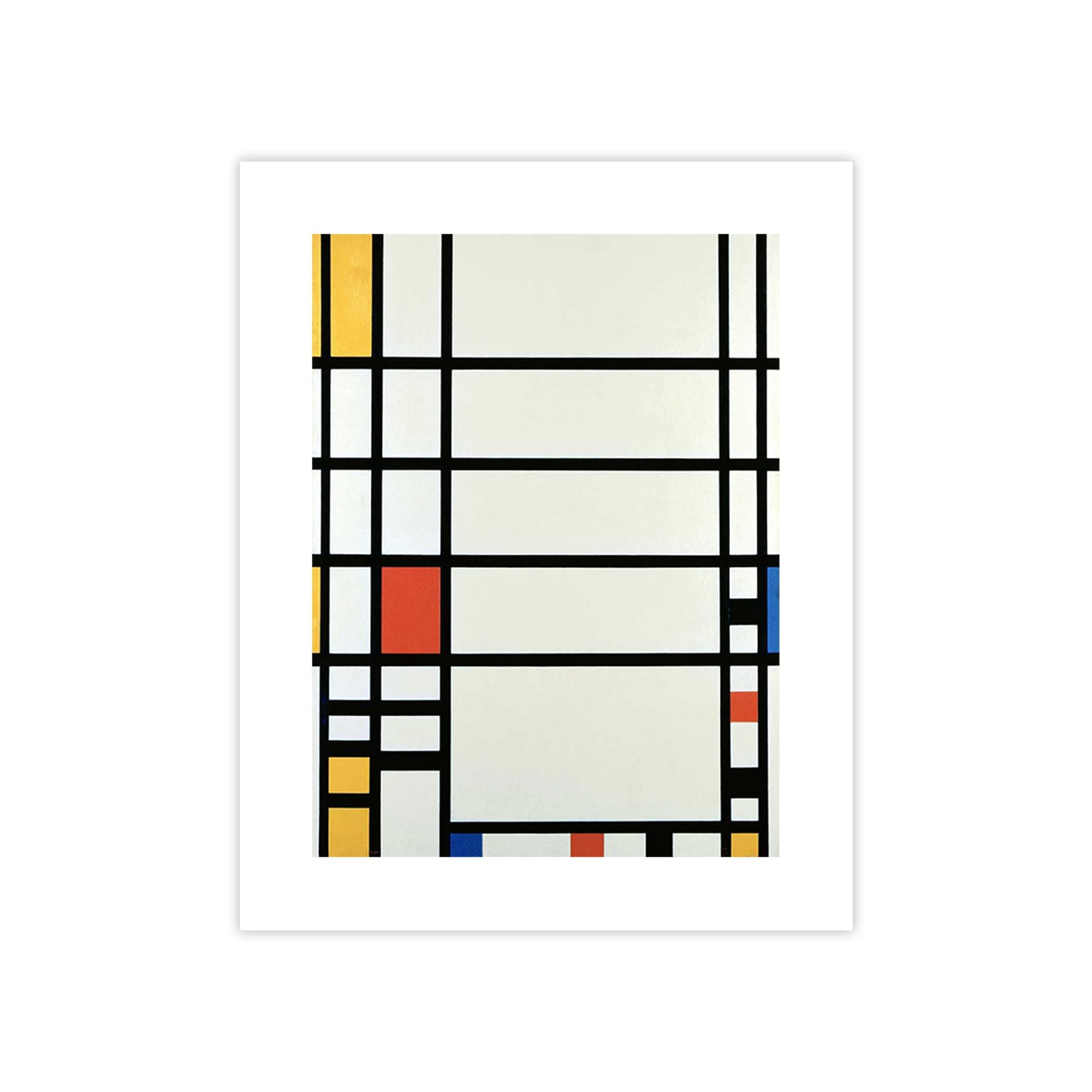 Poster Piet Mondrian Trafalgar Square en impression sur papier grand format de 100x75 CM