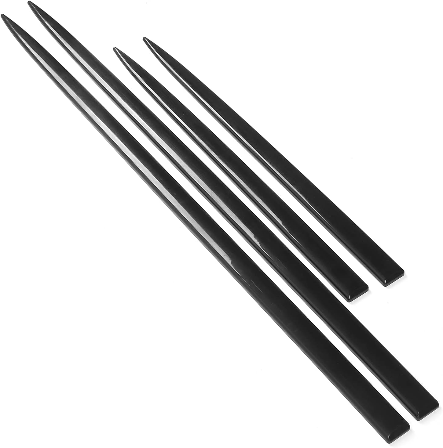 4 Pièces Garniture Latérale De Carrosserie étanche Noir