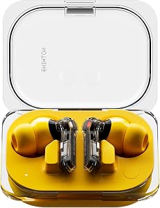 Nothing Ear (a) Wireless Bluetooth Headphones with ANC, Bass Enhance Algorithm and up to 42.5 Hours Playback Time – Yellow