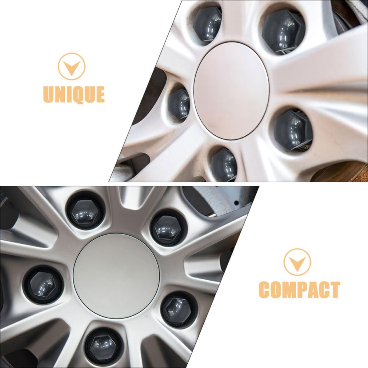 40pcs Black Nylon Lug Nut Caps for Car Wheel Accessories with Removal Device Stylish Exterior Protection Hub Nut Covers User-Friendly Design