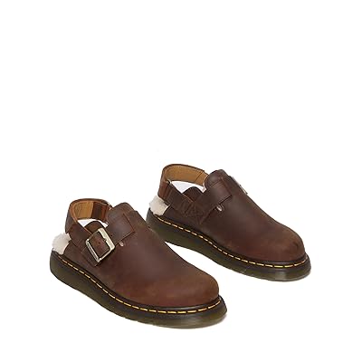 Dr. Martens Jorge II Faux Fur Lined Slingback Mules Shoes Warm Tan