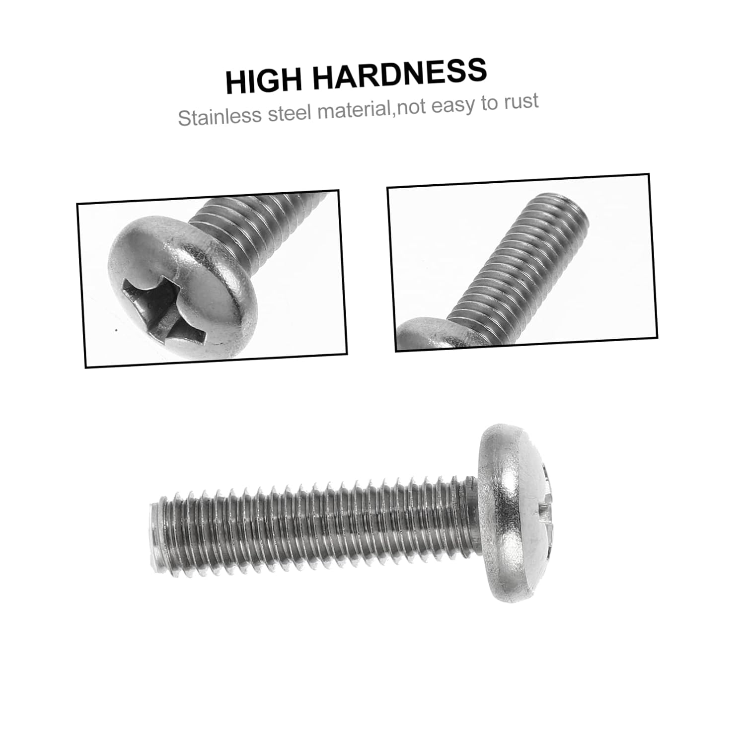 ULTECHNOVO 20pcs Stainless Steel Screws Tv Mounting Screws Cross Recessed Pan Head for Wall Mount