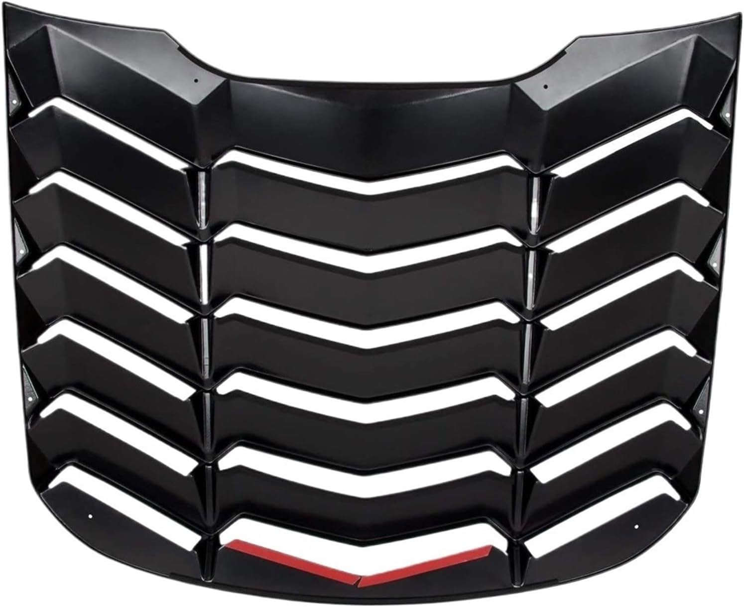 Rear Window Louvers Compatible for Ford Mustang 2015-2023 in GT Lambo Style ABS Matte Black Windshield Sun Shade Cover Vent