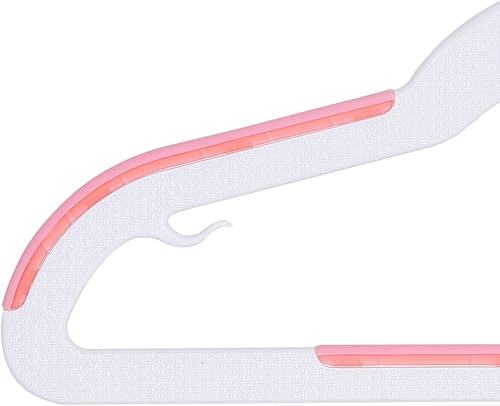 Miniatura 9 de Finnhomy Paquete de 30 perchas de plástico extra fuertes para bebés y niños, perchas de ropa para niños con almohadillas antideslizantes, ideales