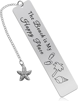 Vadaka Beach Lover Gift Bookmark Beach Gifts for Women Girls Beach Theme Bookmark Gift Vacation Gift Summer Beach Gift for Beach Lover Graduation Gift for Sister Friends Teens Boys Student