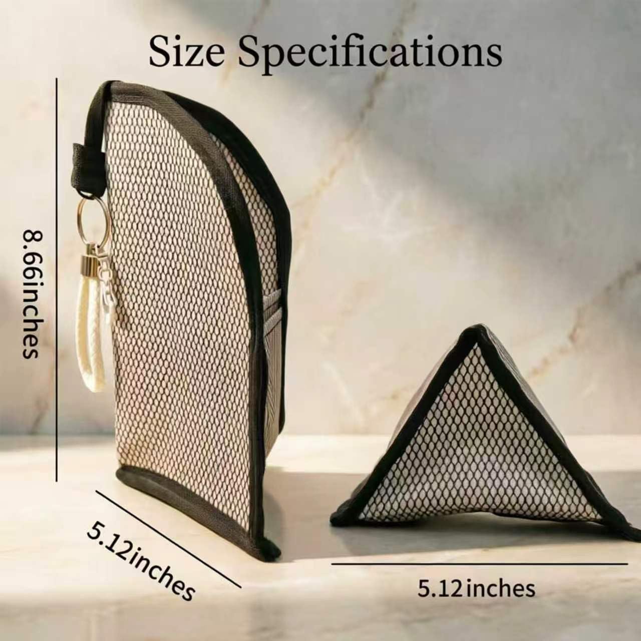 2 Pack Standing Toiletry Bag,Standing Travel Toiletry Bag,EVA Mesh Waterproof,Semi-transparent Multi-compartment Hanging Organizer for Back to School,travel and daily use Unisex
