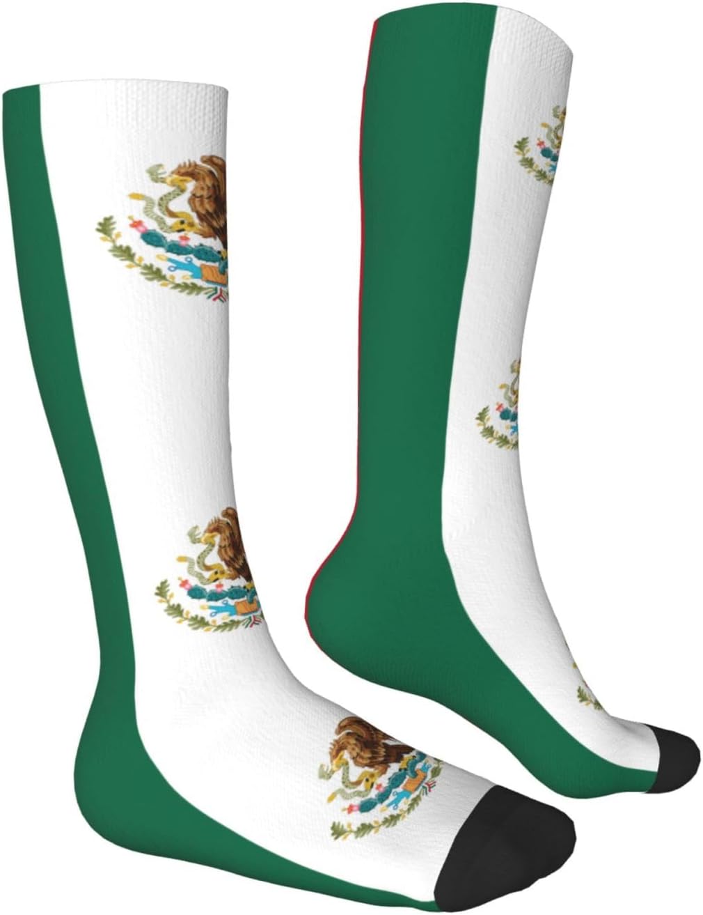 Flag Of Mexico Print Adult Socks, Elastic Stretch Socks,Soft Breathable For Daily Sports Casual Wear
