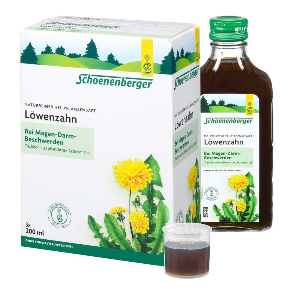 Schoenenberger Naturreiner Heilpflanzensaft Löwenzahn 3X200 ml