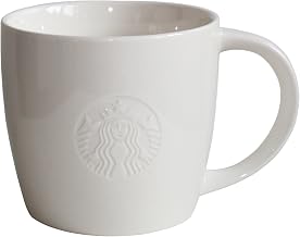 STARBUCKS Coffee Mug White Coffee Mug Collectors Classic White 20oz