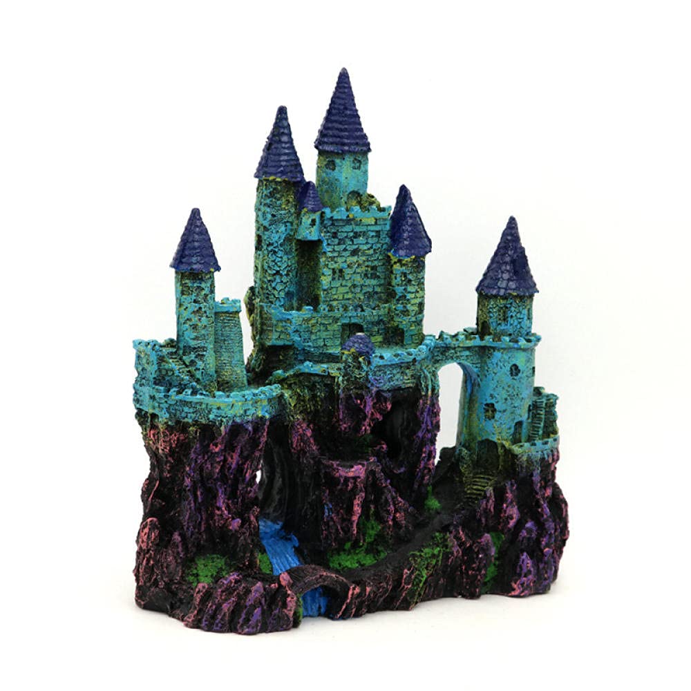 Decorazione dell'acquario Acquario Resina Castello Decorazione Acquario Ornamenti paesaggistici Capannone for Pesci Waterscape Decorazione paesaggistica Accessori for acquari