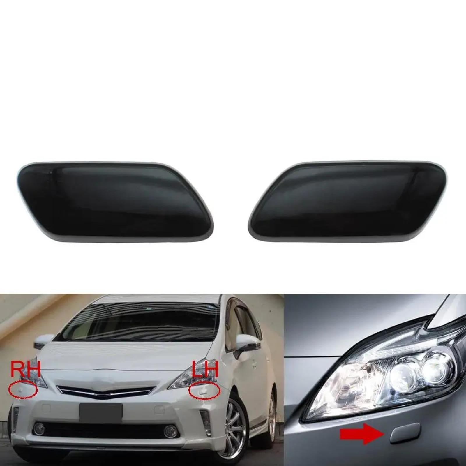 Amazon.com: JZsmsai Headlight Washer Nozzle Cap for Toyota Prius V