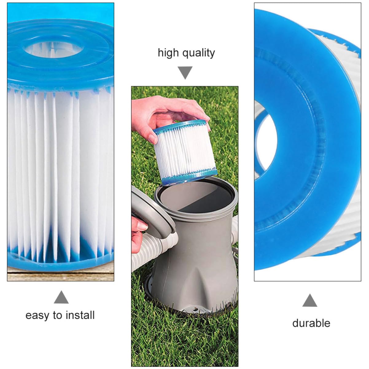 BESTonZON 2 Series De Filtro De Repuesto para Piscina De Compatible con Bomba De Agua De De Limpiar Y Mantener para Equipos 4 Piezas X 2