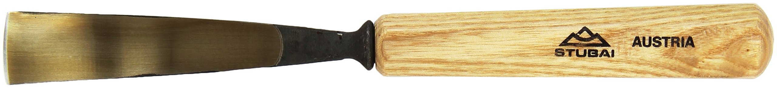 Stubai 521420 dłuto do rzeźbienia w drewnie typu 14 z drewnianym uchwytem, złoty/beżowy, 20 mm