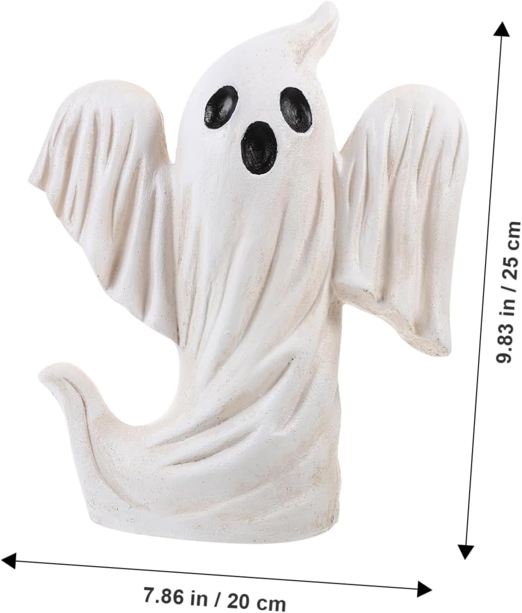 Halloween Ghost Figurine Decorative Lamp Pumpkin Statue for Garden Decor for Halloween Party Centerpieces and Haunted House Decorations