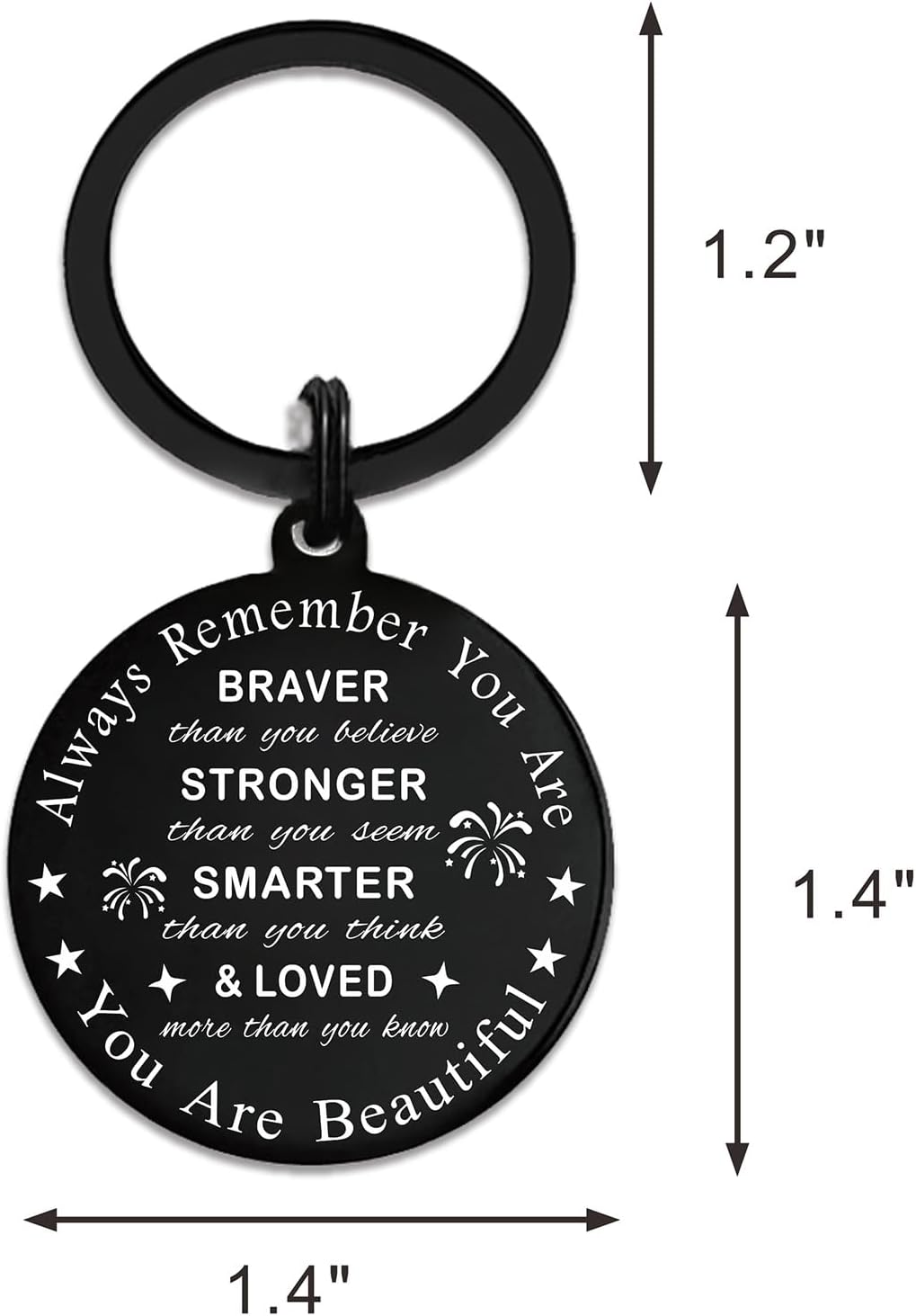 SOUSYOKYO Teen Girl Gifts for Valentines Day Birthday, You are Beautiful Girl Hello Keychain, Cute Inspirational Gifts - Image 3