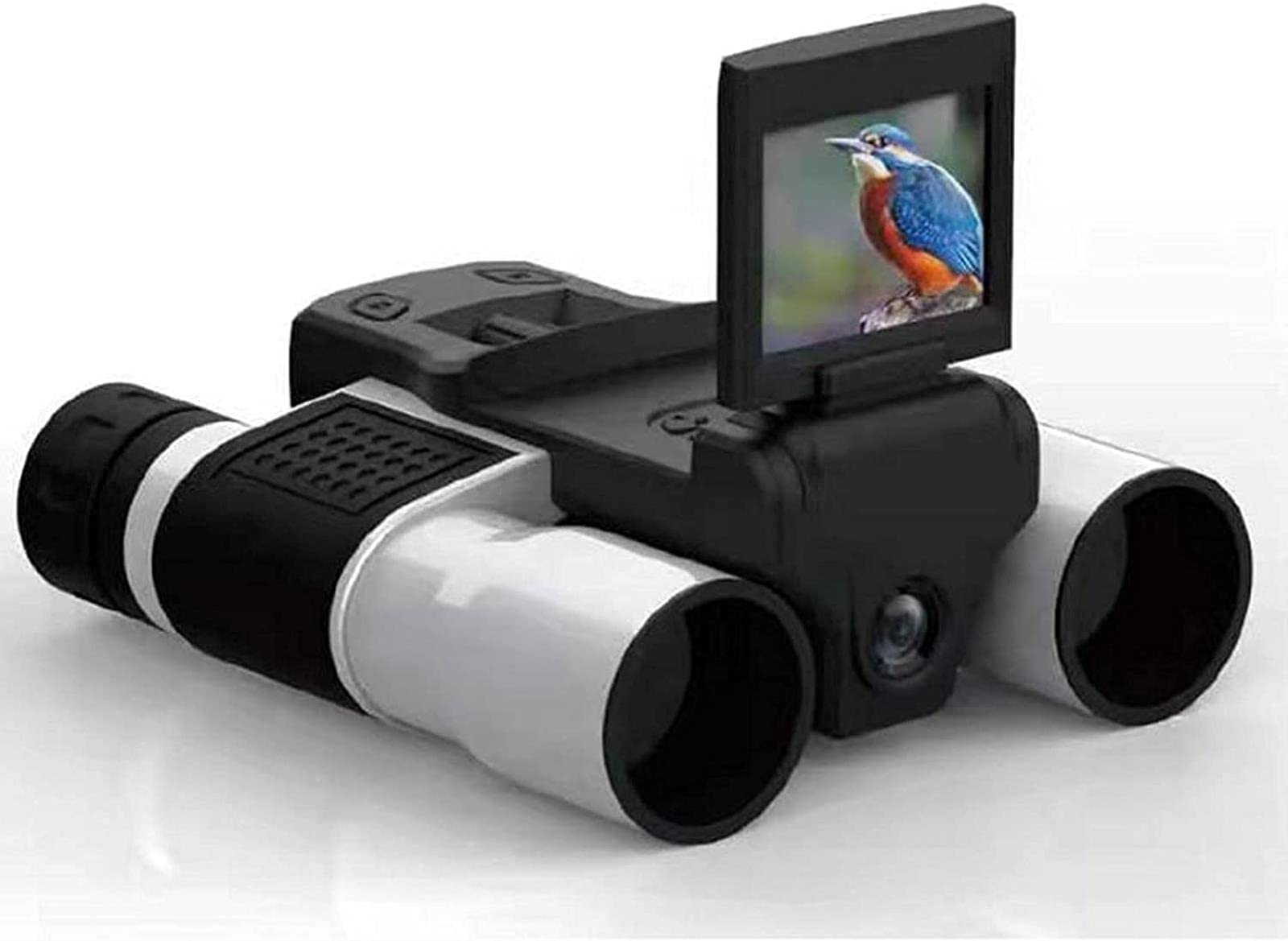 Binoculars for Adults 1080p Camera 2.0" LCD 12x32 Hd Black Binoculars Telescope Folding with Built-in Ca