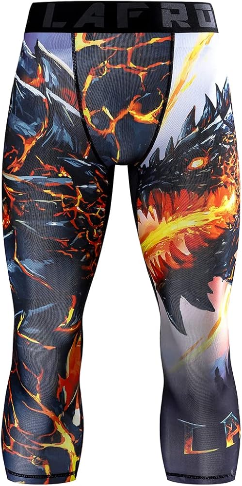 Vista 5 de LAFROI Leggings de compresión 34 para hombre con Pcoketsin bolsillo-YSK10