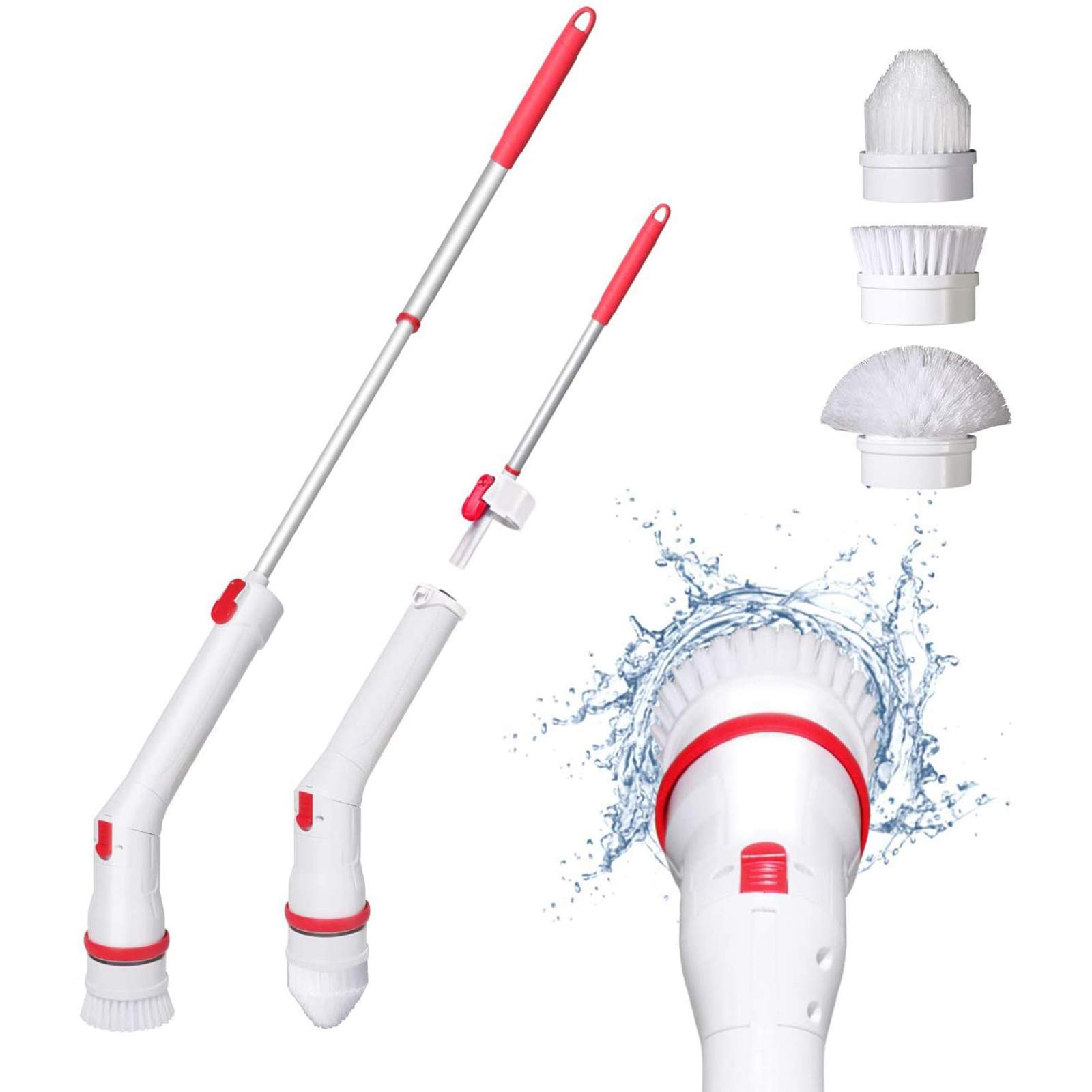 Brosse à récurer électrique à bras d'extension réglable pour un nettoyage sans effort