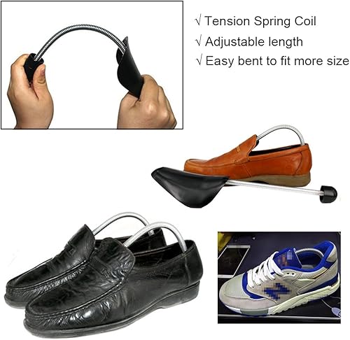 Miniatura 5 de EchoDone 10 pares de plástico para zapatos de árbol moldeador para hombres