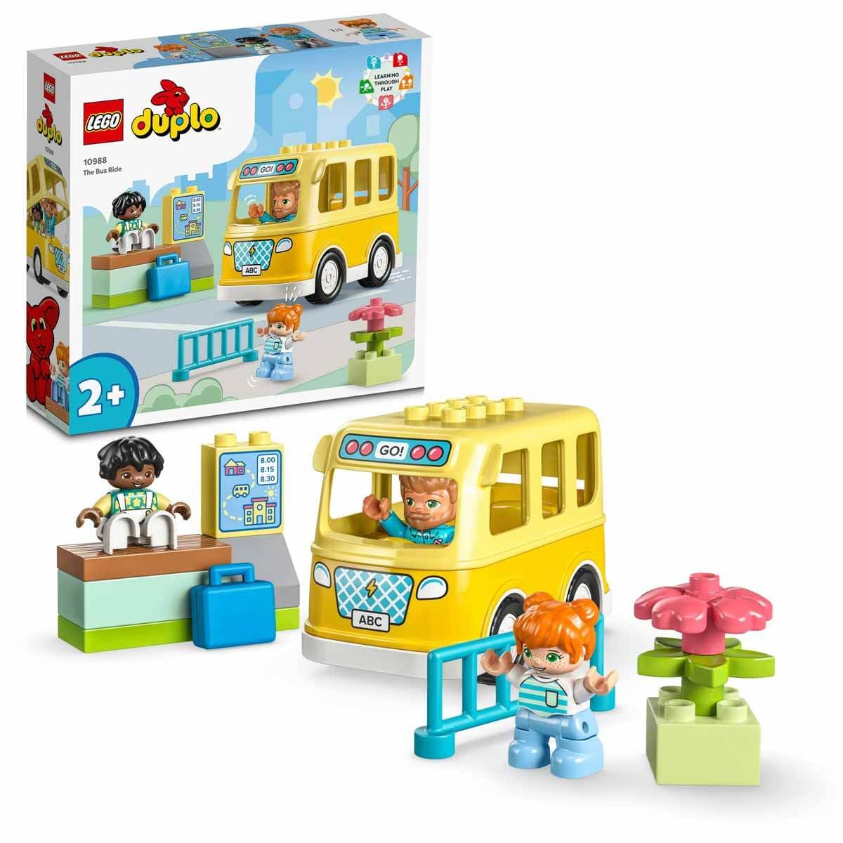 LEGO DUPLO Town The Bus Ride 10988 Building Toy Set (16 Pieces ...