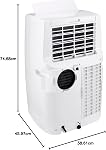Honeywell 14,000 BTU Portable Air Conditioner for Bedroom, Living Room, Apartment, 115V, Cools Rooms Up to 700 Sq. Ft. with Dehumidifier & Fan, Continuous Drain Option, 24-hour Timer, Remote, White