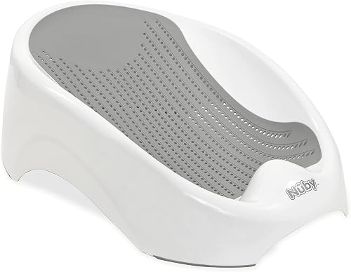 Nuby Transat de Bain pour Nouveau-né – Design Ergonomique | Léger et Portable | Antidérapant | Adapté dès la Naissance (