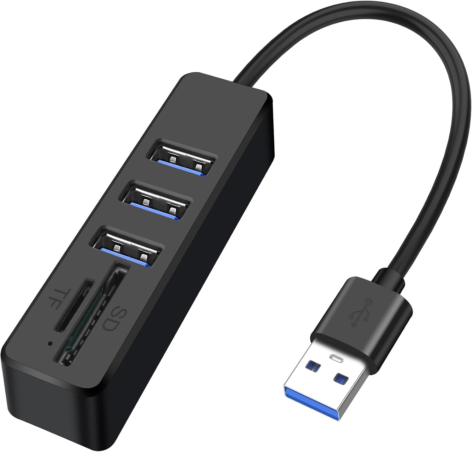 XMSJSIY USB Hub Splitter 5 in 1 USB A Multiport Adapter with 3 USB Type-A