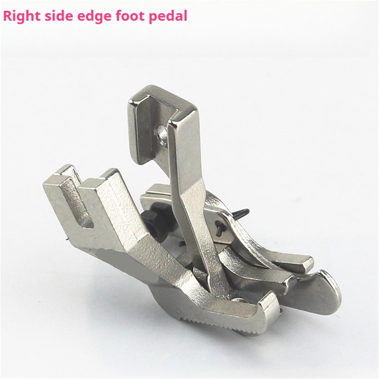Pie de Carpeta Ajustable, guía de Doble Cuchillo con Resorte, Control de Borde de Pespunte for Costura Industrial, 1 ud.(3-8-L)