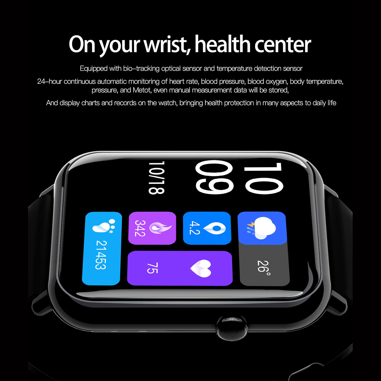 Orologio fitness impermeabile collegato braccialetto uomo donna sportivo,con monitoraggio della frequenza cardiaca sonno,Monitor della frequenza cardiaca,Lunga durata per Android iOS, rosso