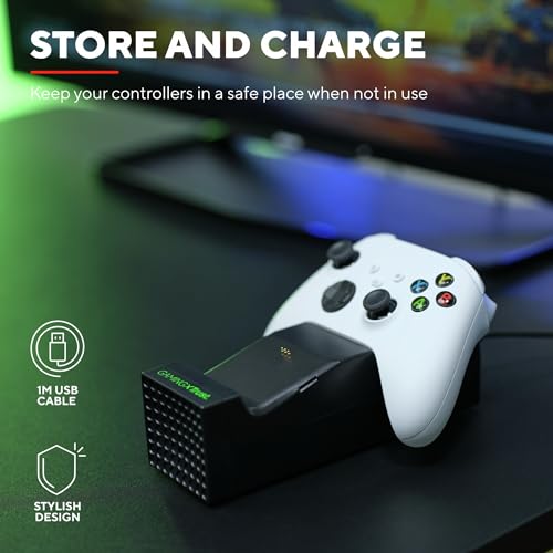 GXT 250 Ricarica Controller Xbox Series X/S, Docking Station e Indicatore di LED Base di Ricarica Controller, Doppia Stazione di Ricarica per Controller - Controller - Immagine 3