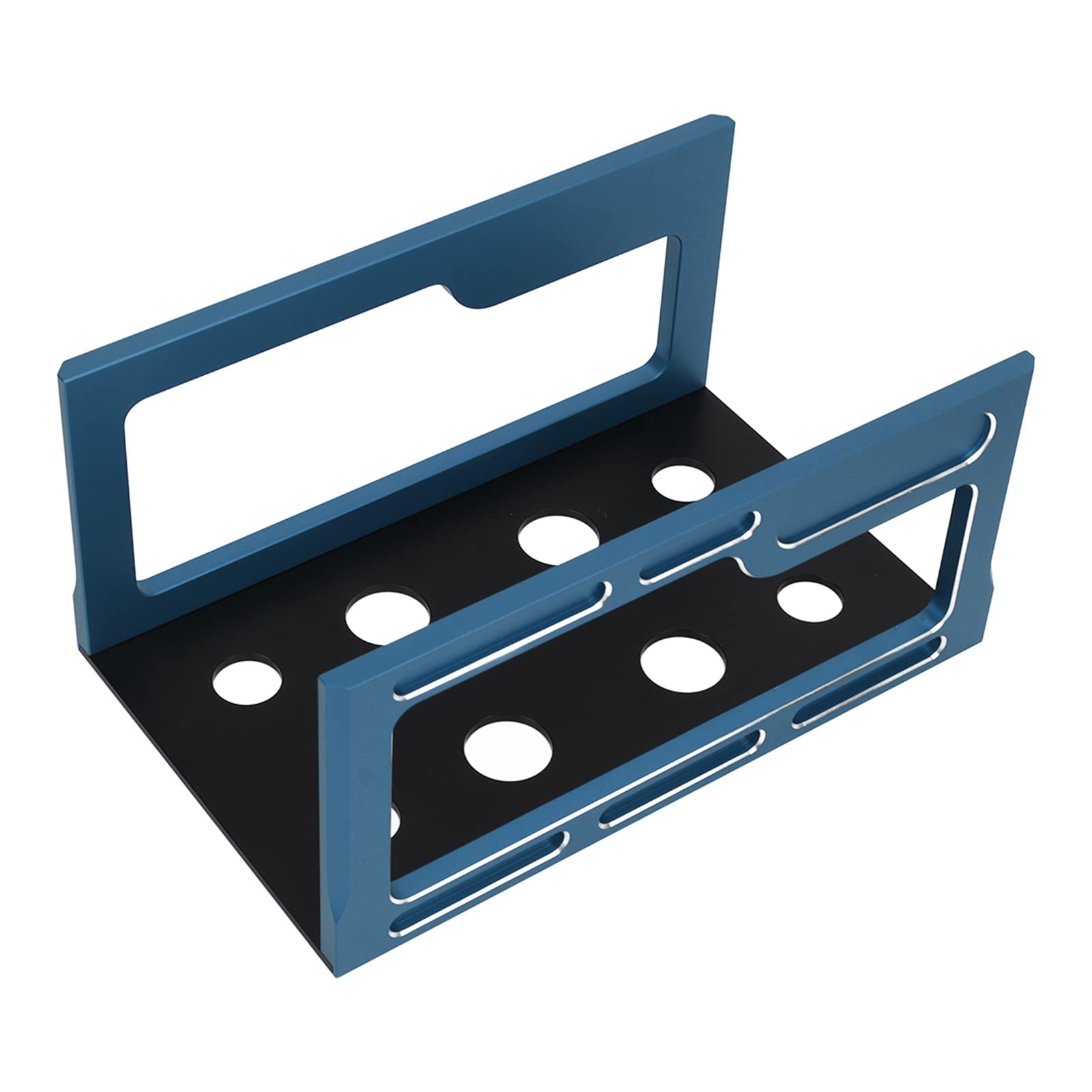 HEEPDD Plataforma de Montaje de Soporte de Trabajo de Coche RC, Estación de Reparación de Coche RC, Fácil Montaje Estable de Aleación de Aluminio para Modelo 1/8 (Azul)