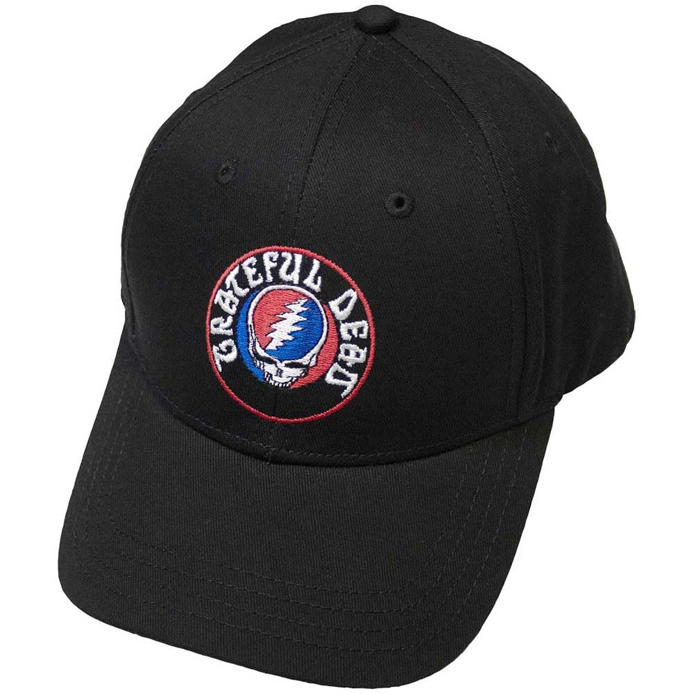 Rock Off officially licensed products Grateful Dead Steal Your Face Logo Baseball Cap One Size Black