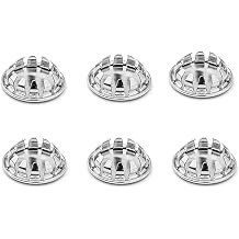 6PCS Electrical Enclosures Explosion Proof Plug 1/2 Inch Silver Stainless Steel Removable Seal Circular Metal Hole Plug