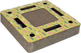 A&E Cage Co Square Track Maze Cardboard Cat Scratcher with Ball Track