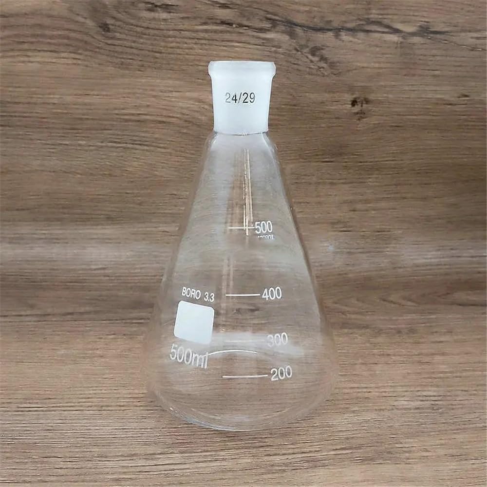 Attrezzature e forniture di laboratorio 1 pallone da laboratorio triangolare in vetro borosilicato alto 25 ml a 2000 con bocca smerigliata 19# 24# 29#