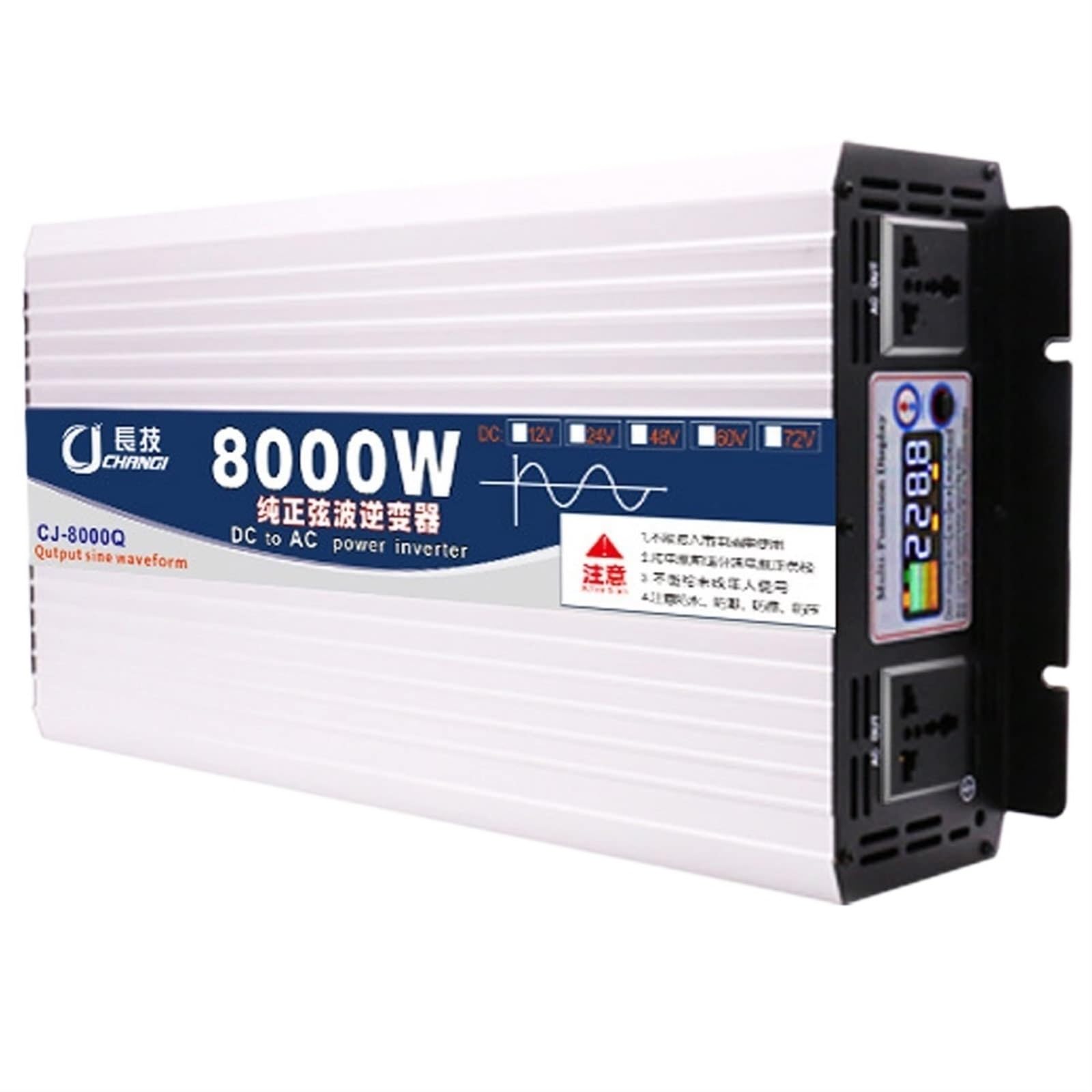 CZVJUKBYP Pure Sine Wave Inverter 4000w Power Ac to Dc Converter Split Charge Relay Kit with 2 Outlets Car(24Vto110V)